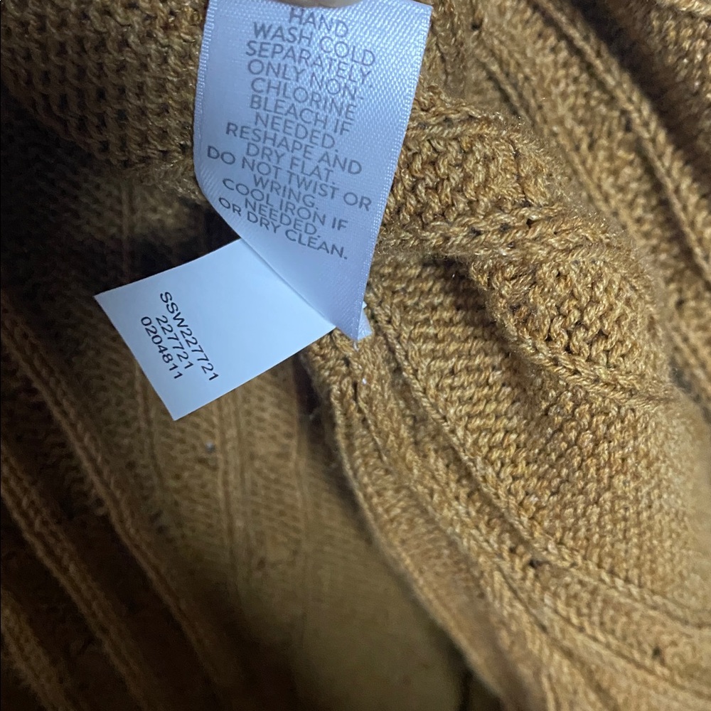 J Jill Perfect Relaxed Fit Open Front Cardigan Women’s XL‎ Camel Tan Sweater - Picture 9 of 14